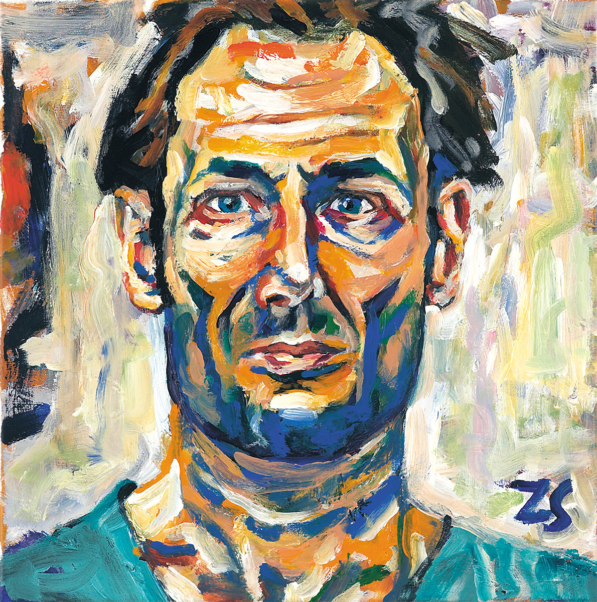 Selbstportrait, 200250 x 50 cmAcryl auf Leinwand