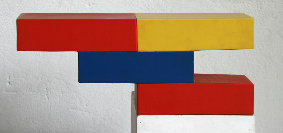 Ziegel, undated (1999)20 x 48,7 x 11,5 cmPainted brick, signed