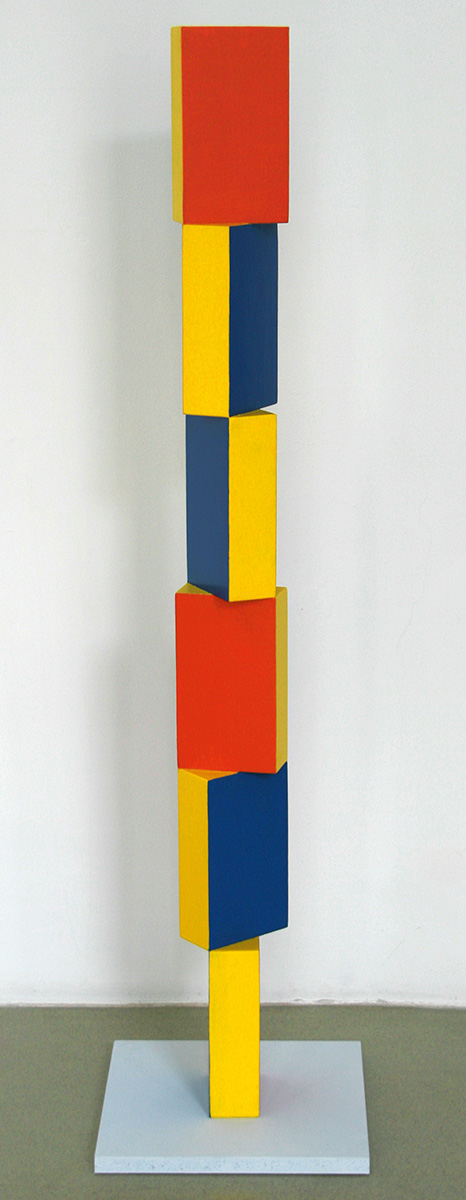Säulenformation, undated (1989)120 x 12 x 12 cmPainted woodPedestal: 40 x 40 cm