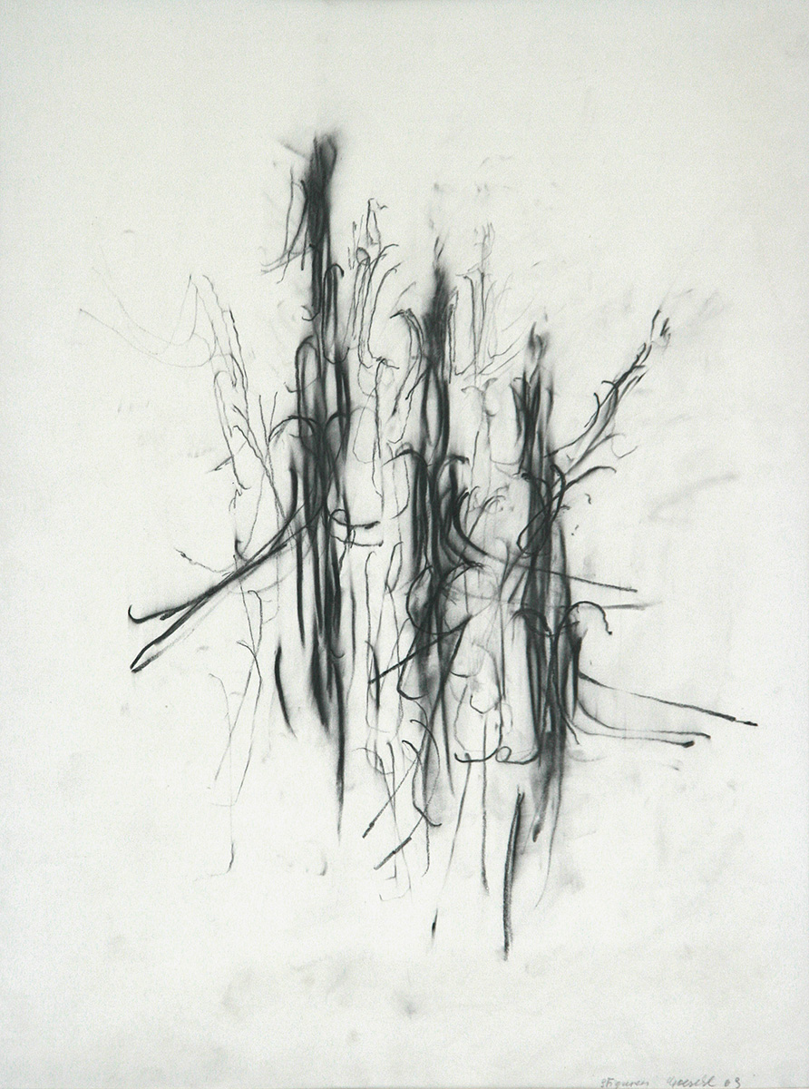 Drei Figuren, 196351 x 38 cmPencil on paper, signed