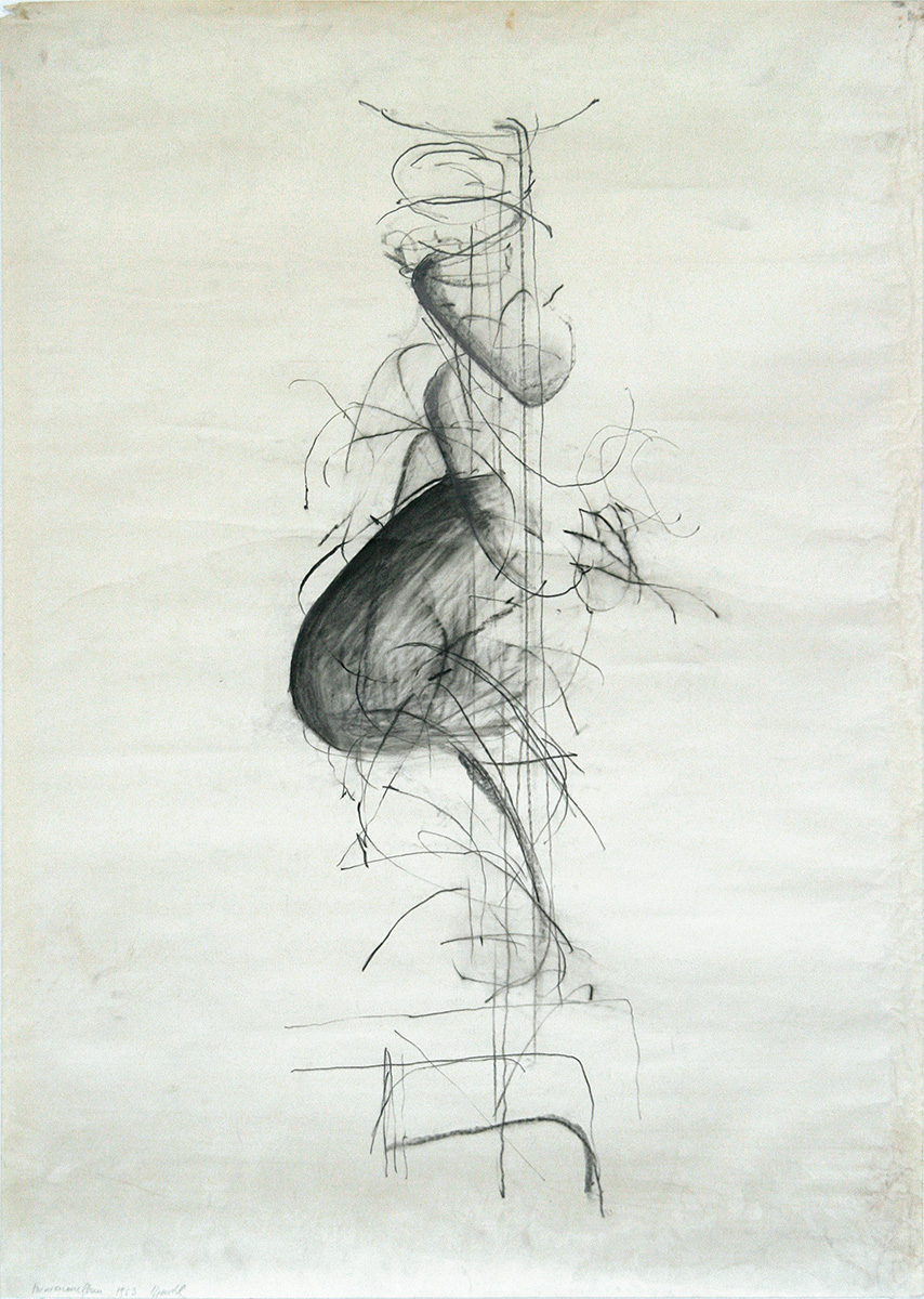 Formenaufbau, 196398,5 x 68,5 cmPencil on paper, signed