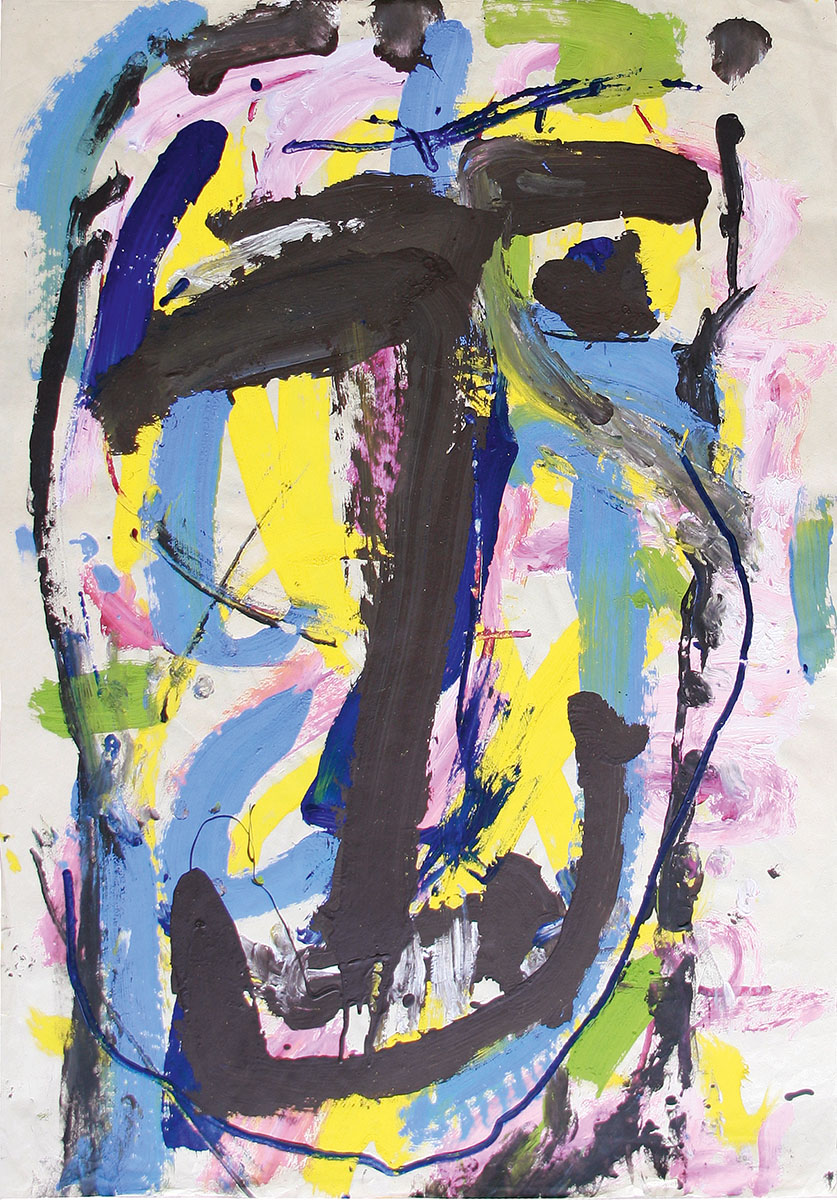 Ohne Titel, undatiert (1984)90 x 62,5 cmMischtechnik auf Papier