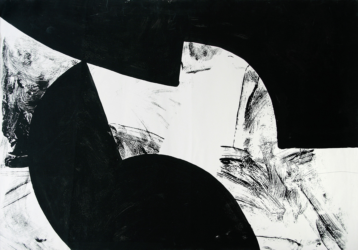 Ohne Titel, undated70 x 100 cmDispersion on paper