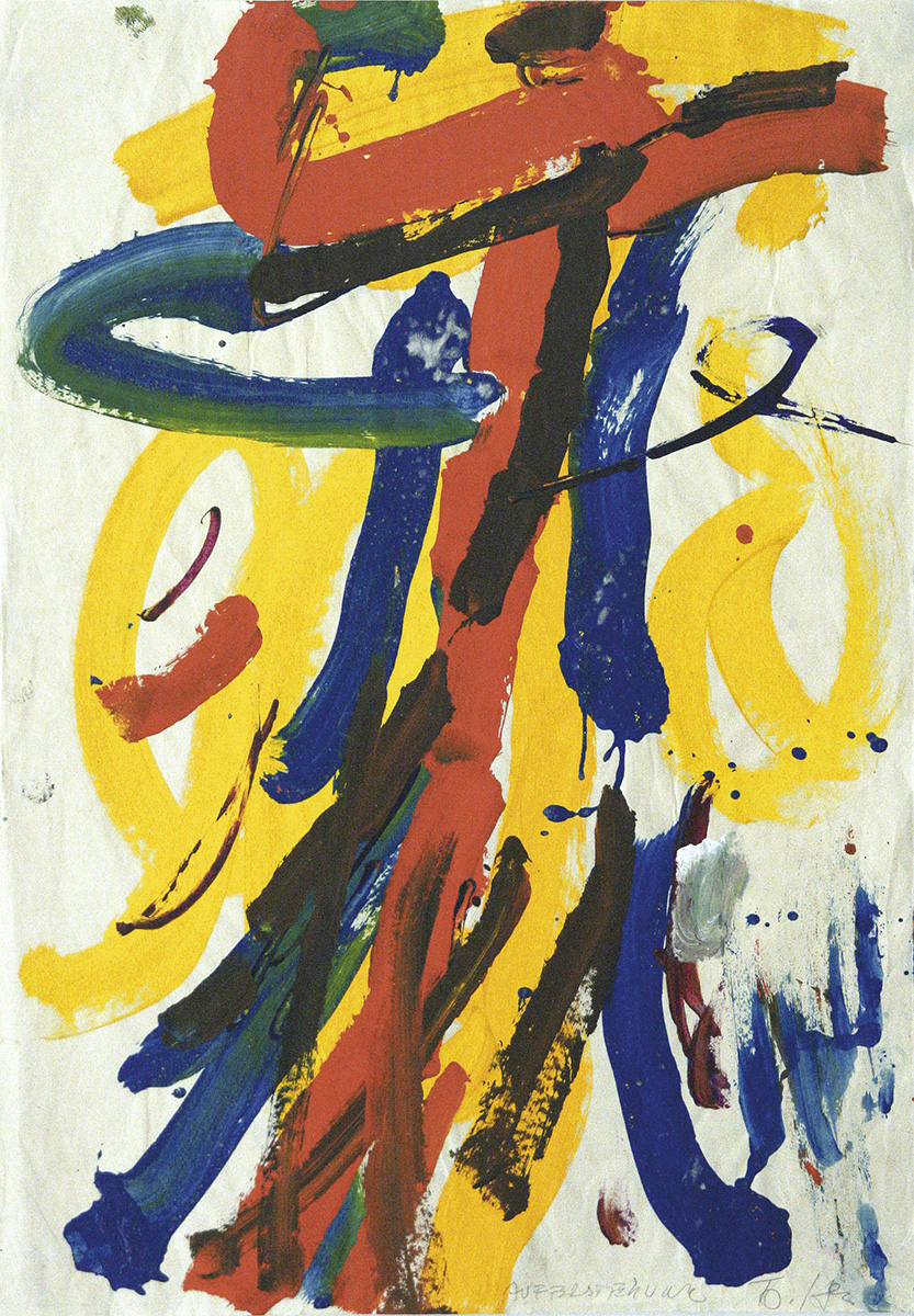 Ohne Titel, 198290 x 62,5 cmAcryl auf Papier