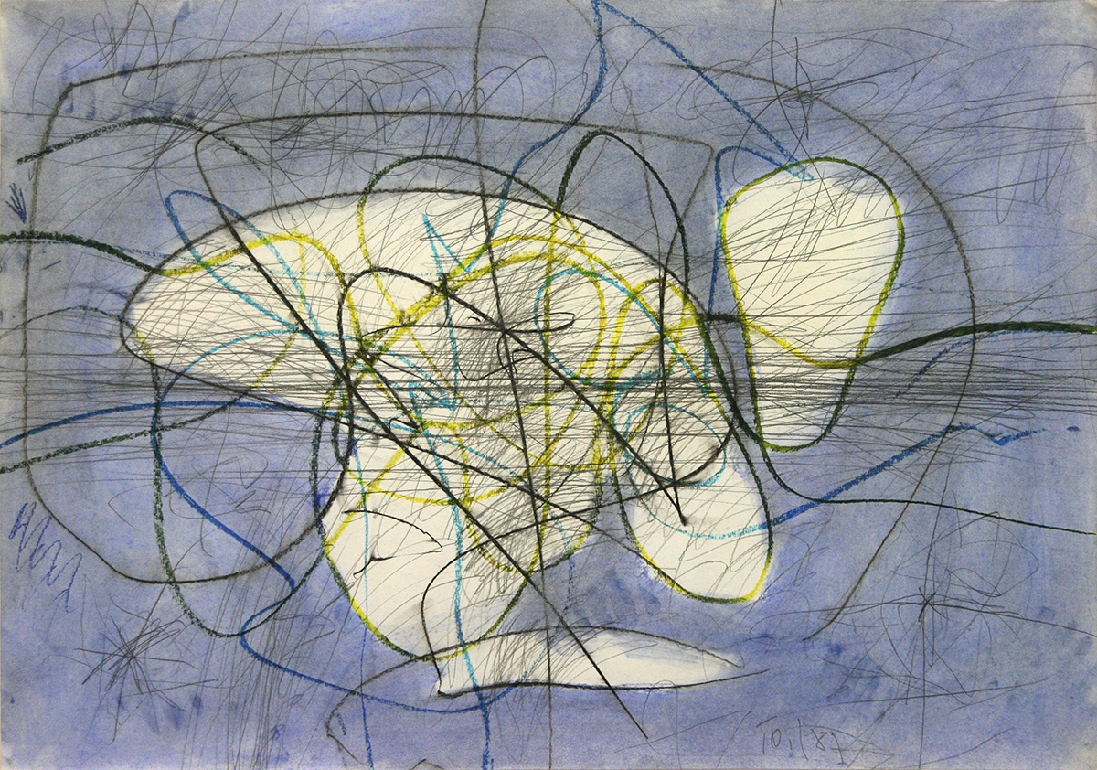 Ohne Titel, 198170 x 100 cmMixed media on paper