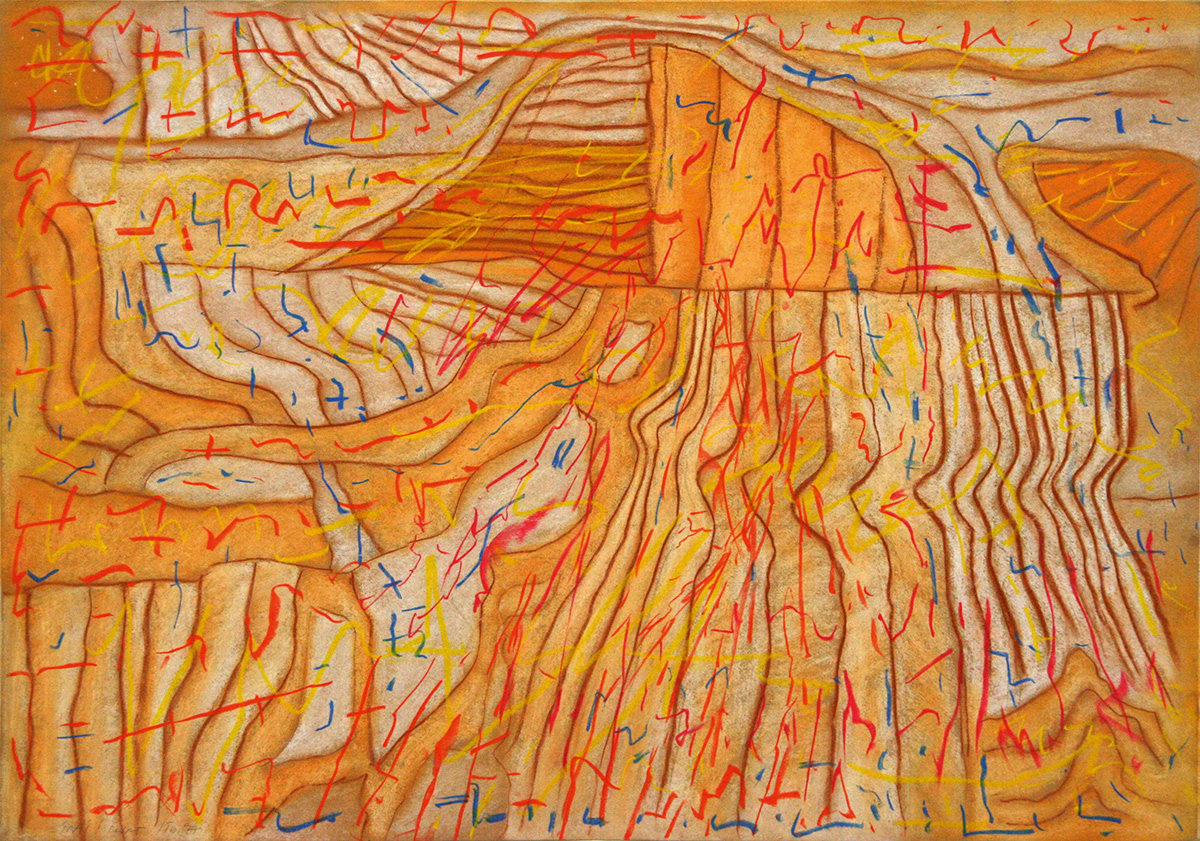 Sinai/Eliat, 197768 x 97 cmWatercolour, crayon on paper