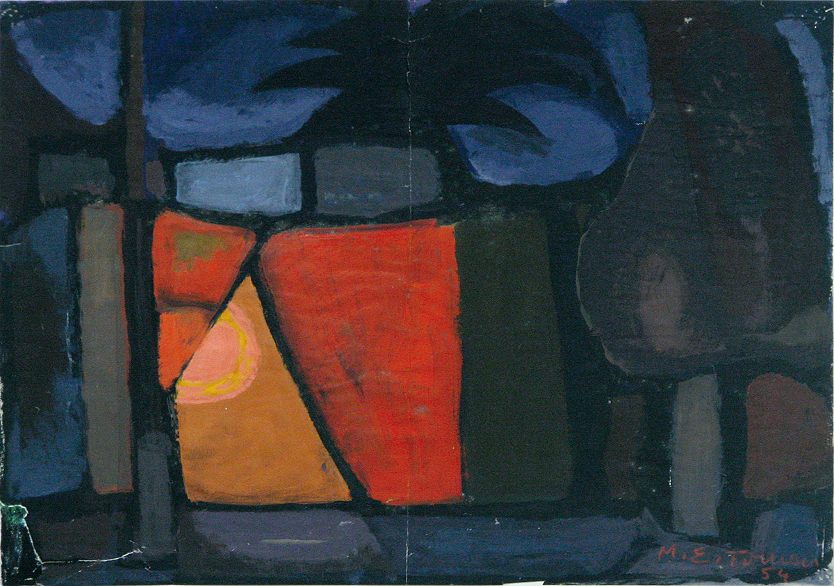 Ägpyten, 195442,5 x 60,5 cmMischtechnik auf Papier