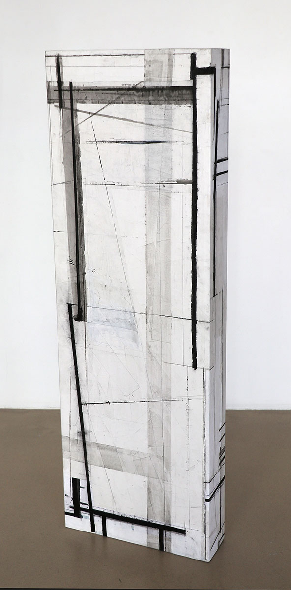 PA_2, 2025152 x 50 x 14 cmCollage, Mischtechnik auf Papier, auf Holz