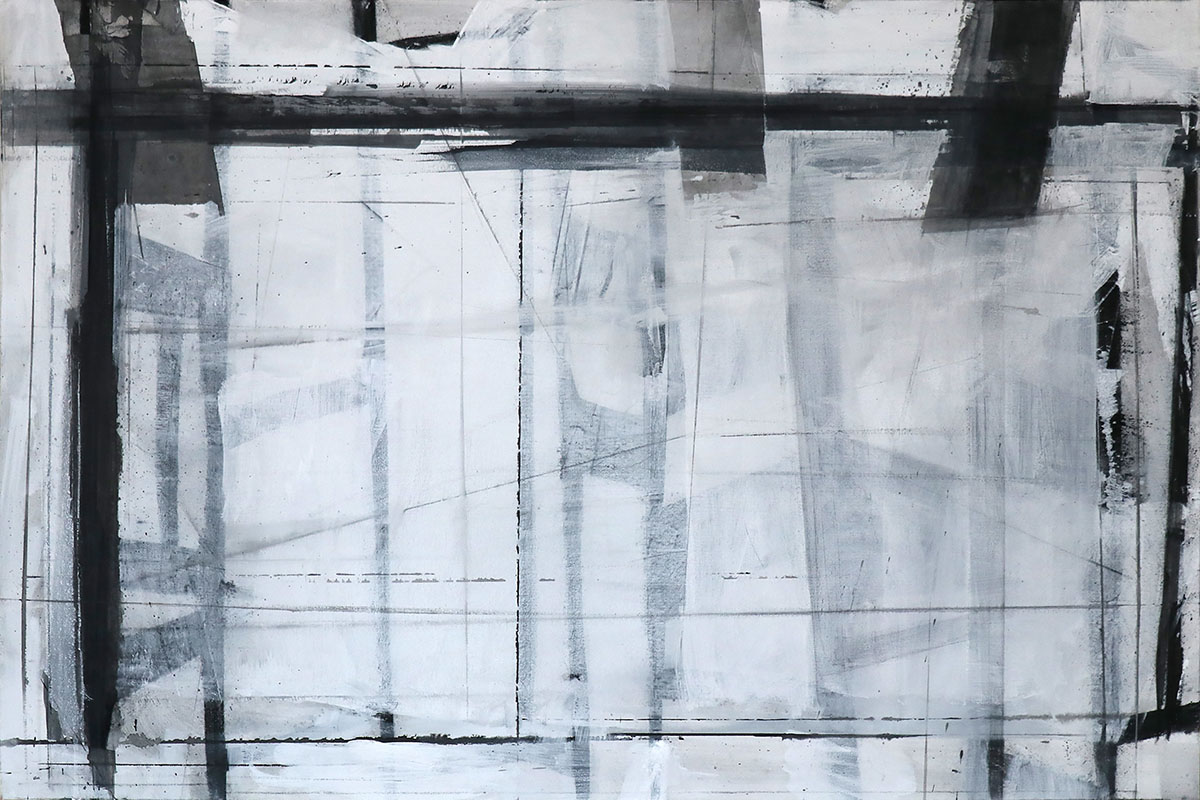 Ohne Titel, 202480 x 120 cmMischtechnik auf Leinwand