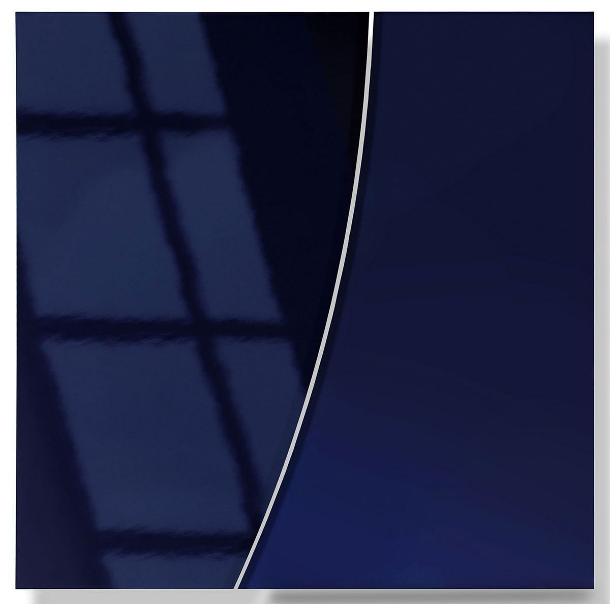 blaue objekte B4, 201889 x 89 x 4 cmAcryllack auf Alu-Dibond