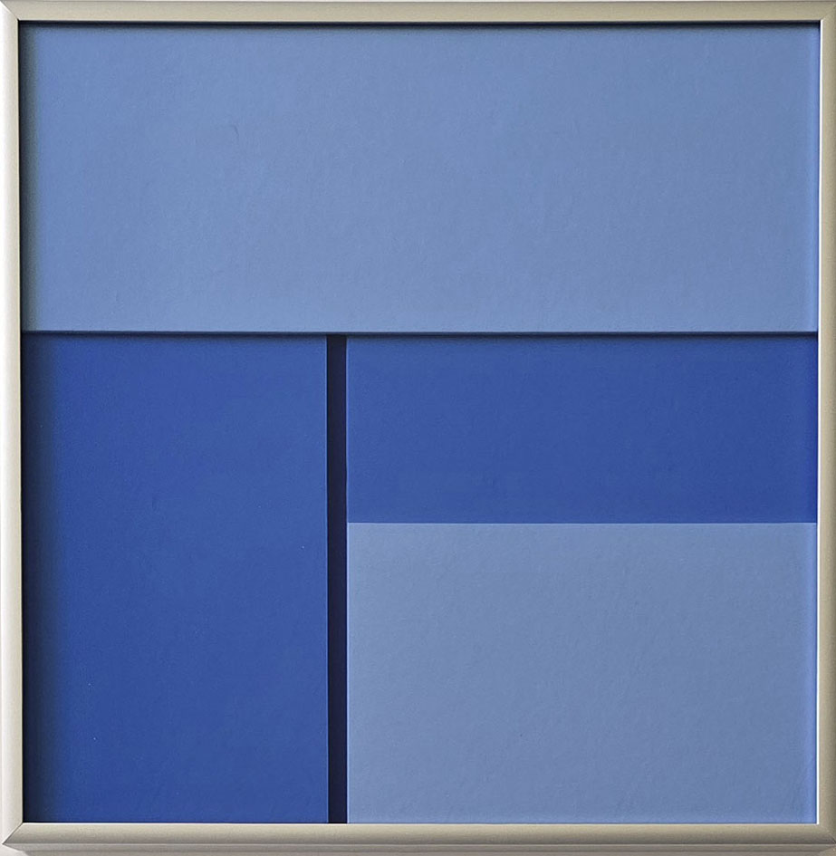 verdichtete Transparenz 53, 202630 x 30 x 4 cmantique glass; framed