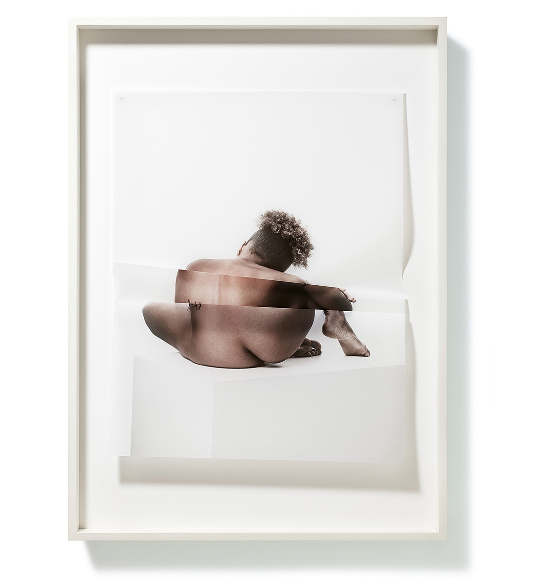 Zur Figur 08, 202090 x 70 x 7,5 cmFotografie, Pigmentprint auf Transparentpapier, genäht; gerahmt