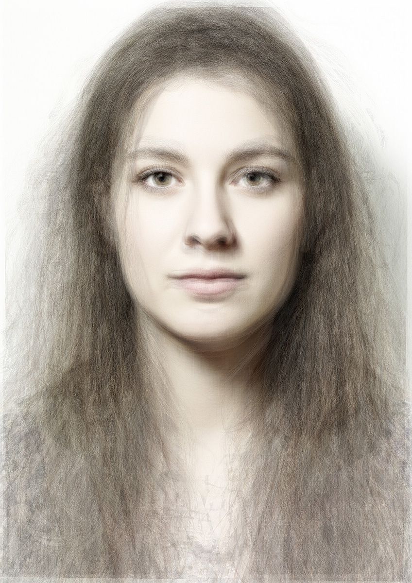 16 Frauen mit langem Haar, 201564 x 45 cmFotografie, digitaler Pigmentprint auf Fine Art Papier; gerahmtAuflage: 5 + EA 2 16 Frauen mit langem Haar, 201564 x 45 cmFotografie, digitaler Pigmentprint auf Fine Art Papier; gerahmtAuflage: 5 + EA 2