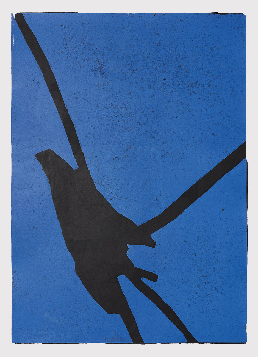 Sunderman, 199586 x 61 cm in 98 x 73 cmWoodcut on paper; framed in museum glassEdition: 11
