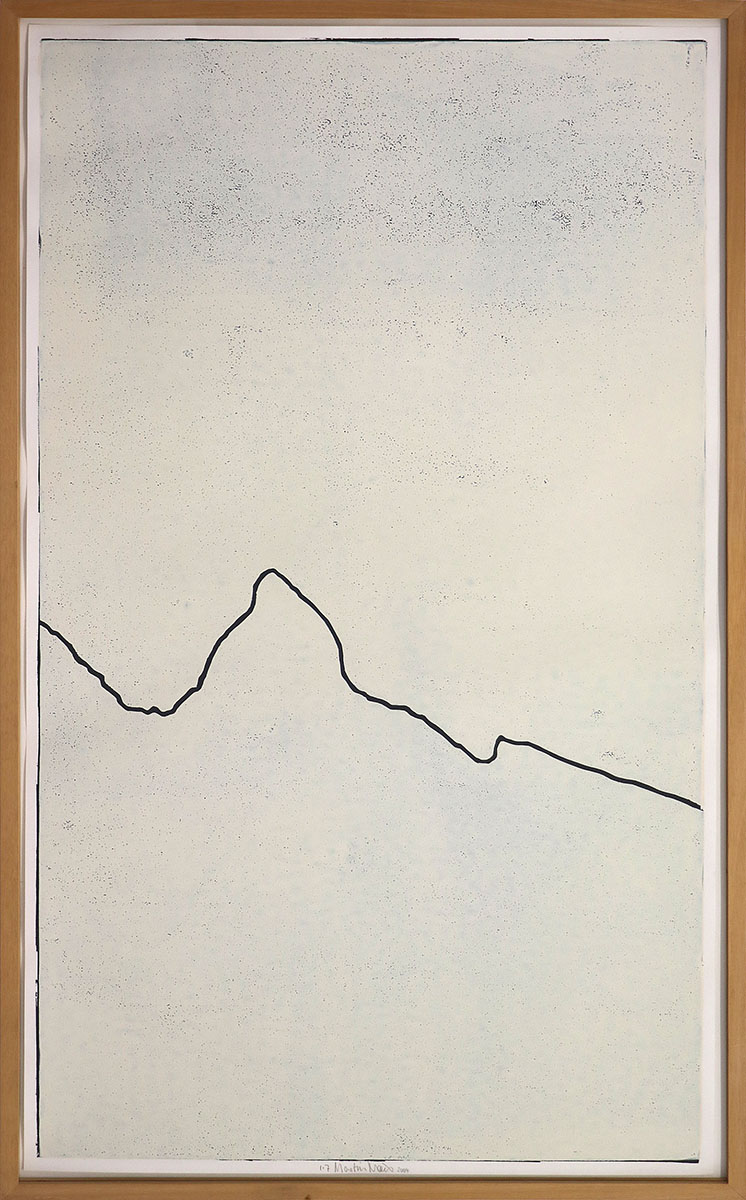 Oberstdorf 1, 200494 x 53 cm framed in 98 x 57 cmLinocut on paper; Ed 7