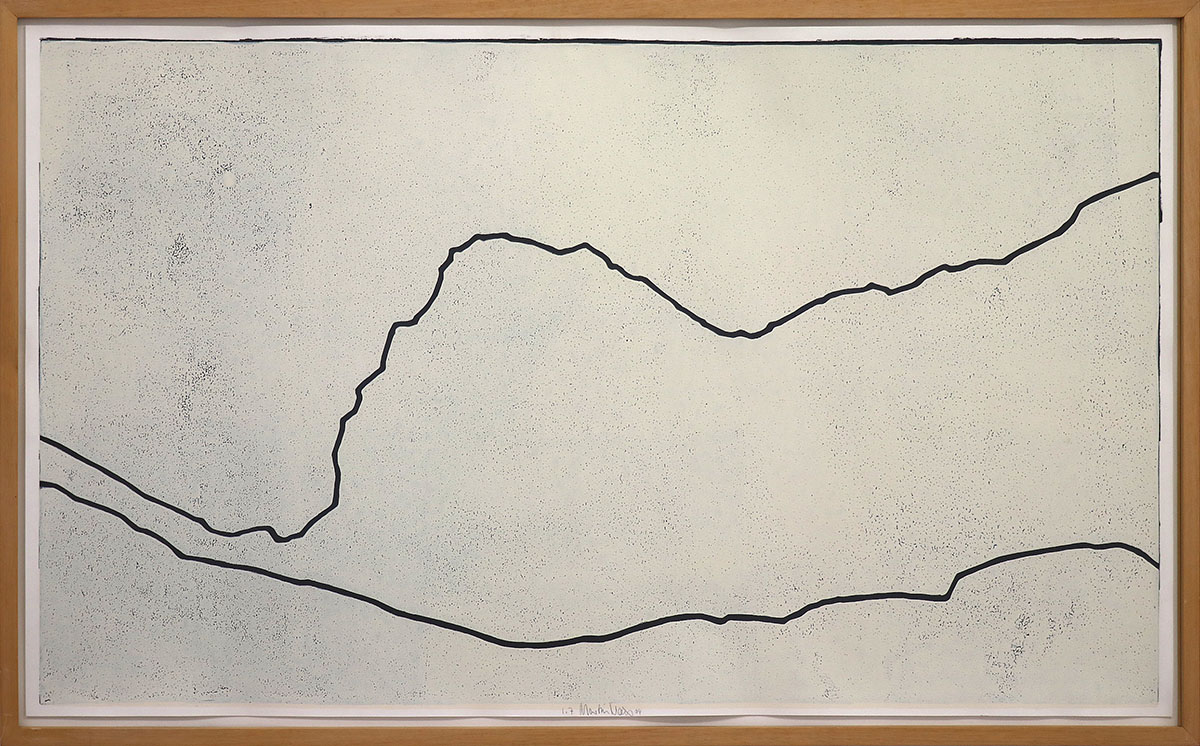 Oberstdorf 2, 200453 x 94 framed in 57 x 98 cmLinocut on paper; Ed 7