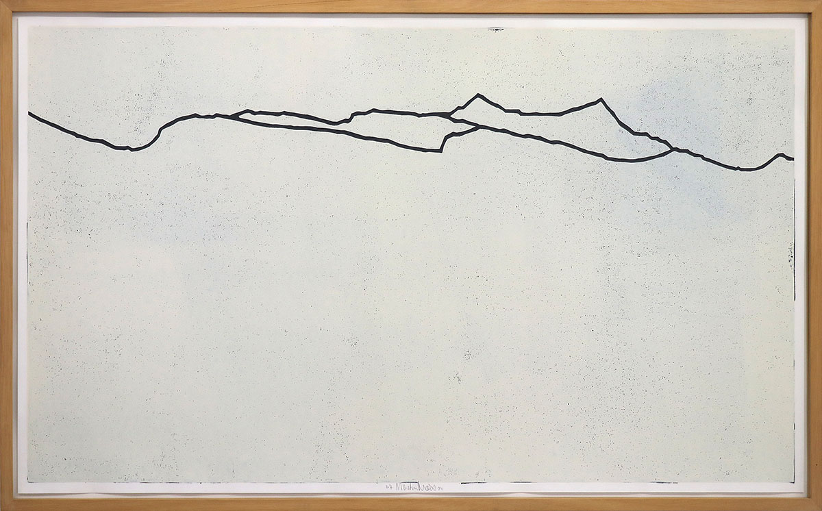 Oberstdorf 3, 200453 x 94 framed in 57 x 98 cmLinocut on paper; Ed 7