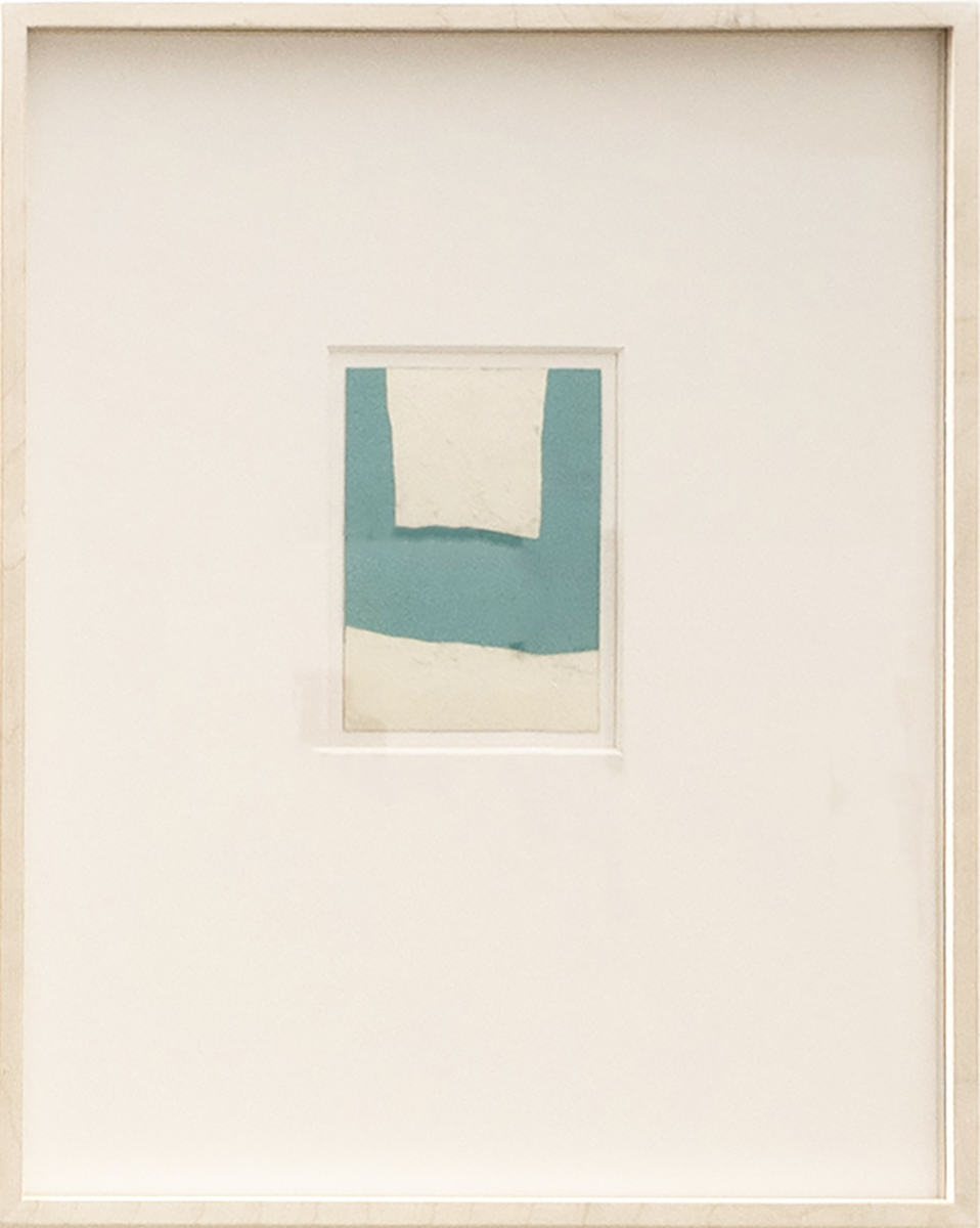 Serie Stolp, 2002/200514,8 x 10,5 cm in 51 x 41 cmAcrylic, varnish on postcard; framed, signed on the reverse