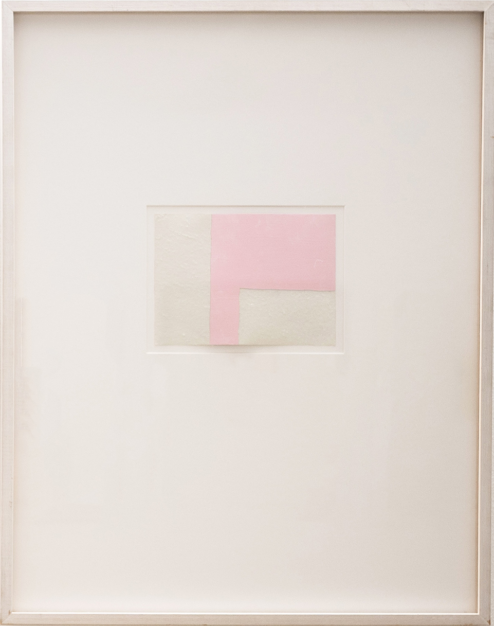 Serie Stolp, 2002/200514,8 x 10,5 cm in 51 x 41 cmAcrylic, varnish on postcard; framed, signed on the reverse