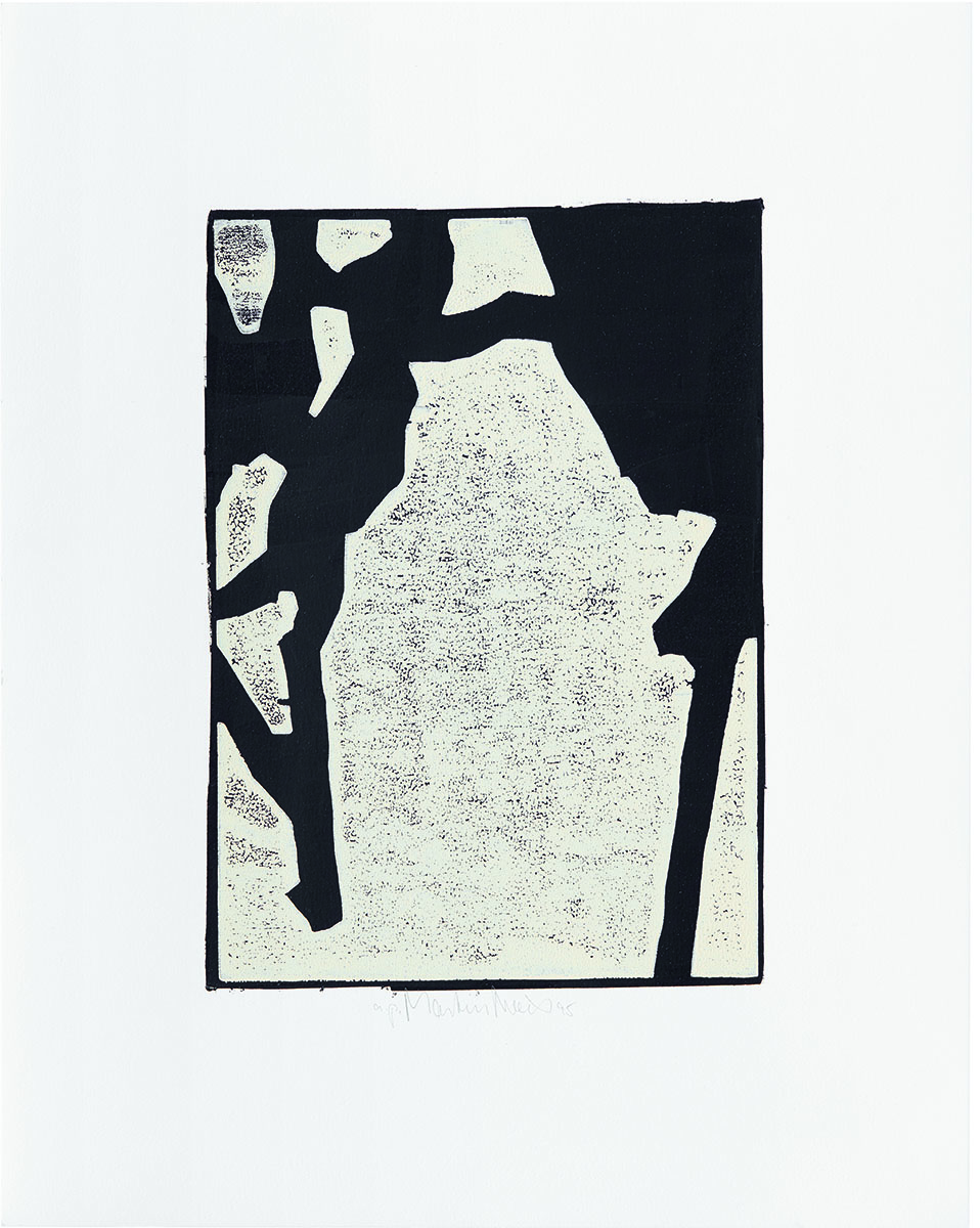 Serie Paris, 199531 x 21 cm auf 48 x 38 cm Woodcut on paper;ap 5