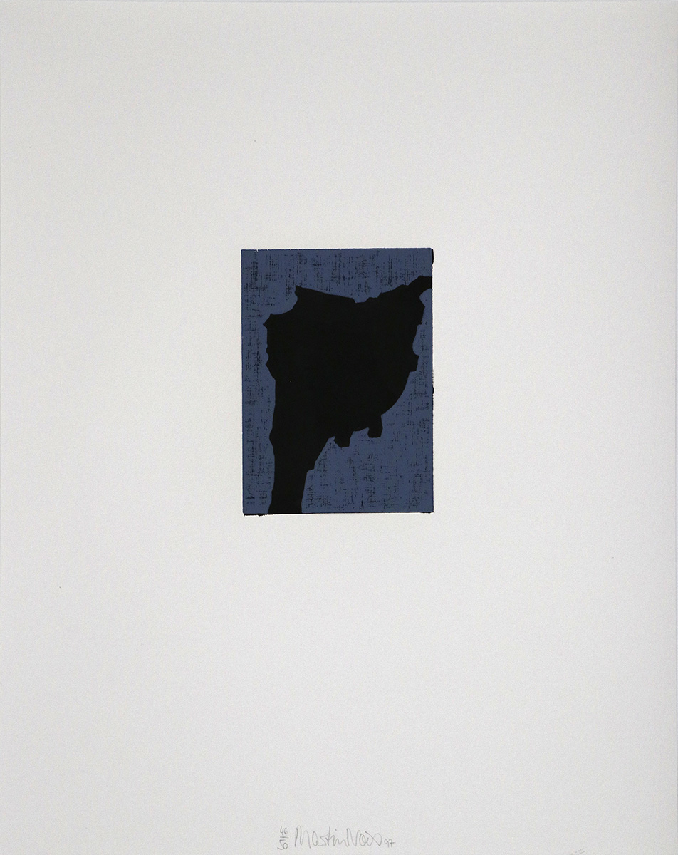 Serie John #2, 199714,5 x 10,5 cm to 48 x 38 cm framed in 50 x 40 cmWoodcut on an acrylic filled paper (Old-Meissen-Zerkall hand-made paper)Edition: 50