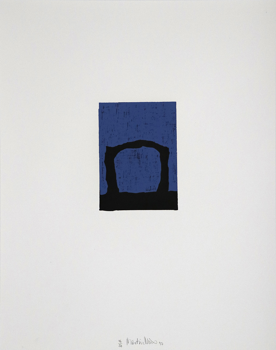 Serie John #4, 199714,5 x 10,5 cm to 48 x 38 cm framed in 50 x 40 cmWoodcut on an acrylic filled paper (Old-Meissen-Zerkall hand-made paper); clip-on picture frameEdition: 50