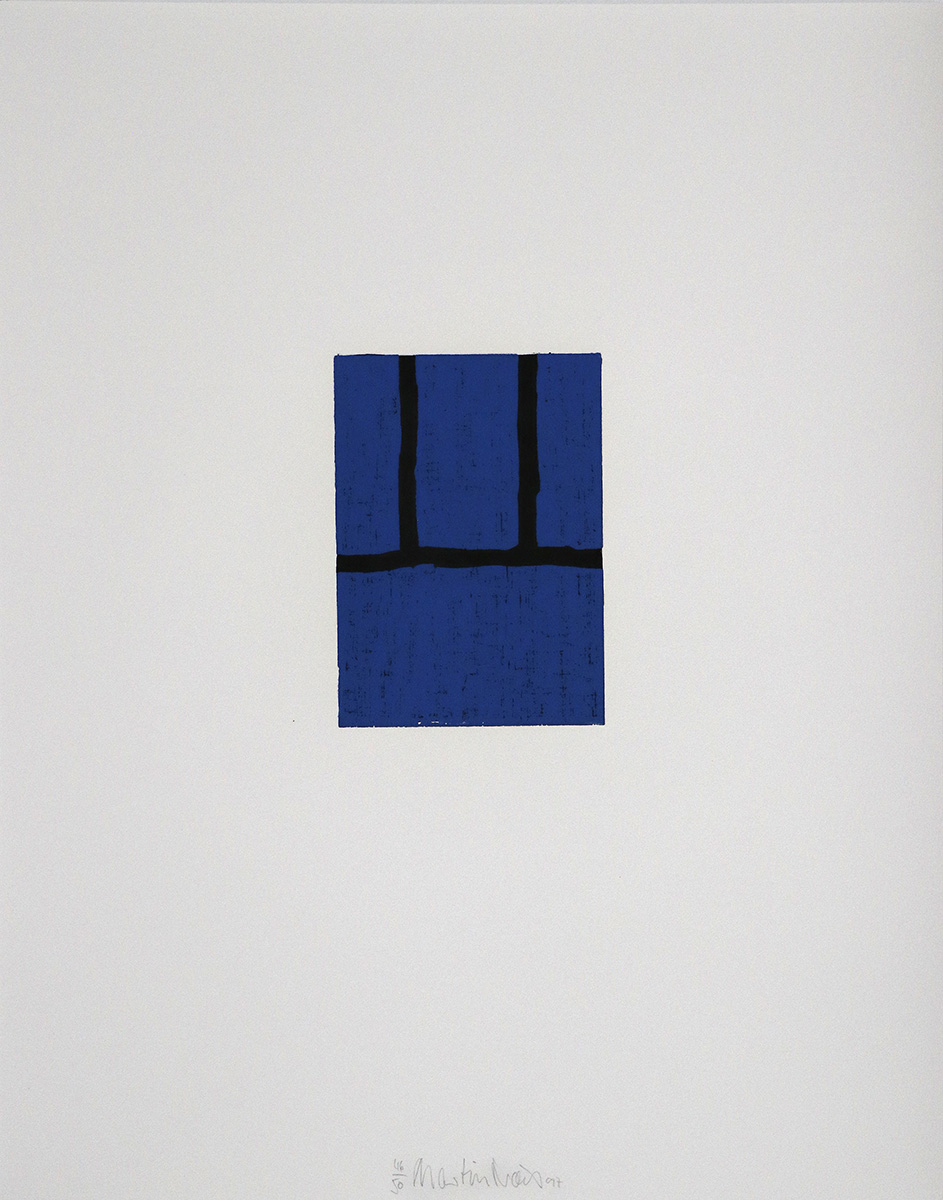 Serie John #8, 199714,5 x 10,5 cm to 48 x 38 cm framed in 50 x 40 cmWoodcut on an acrylic filled paper (Old-Meissen-Zerkall hand-made paper)Edition: 50