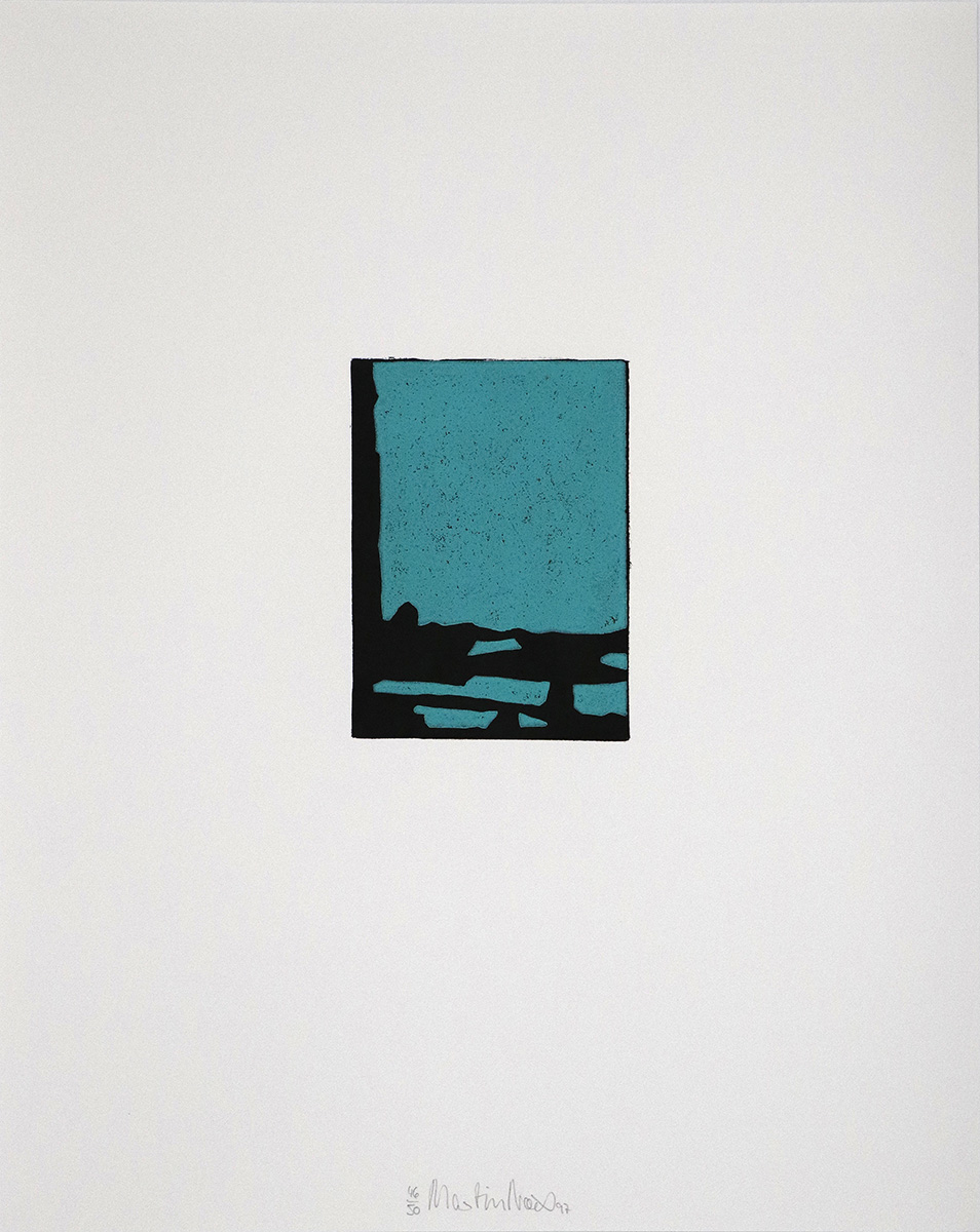Serie John #12, 199714,5 x 10,5 cm to 48 x 38 cmLinocut on an acrylic filled paper (Old-Meissen-Zerkall hand-made paper)Edition: 50