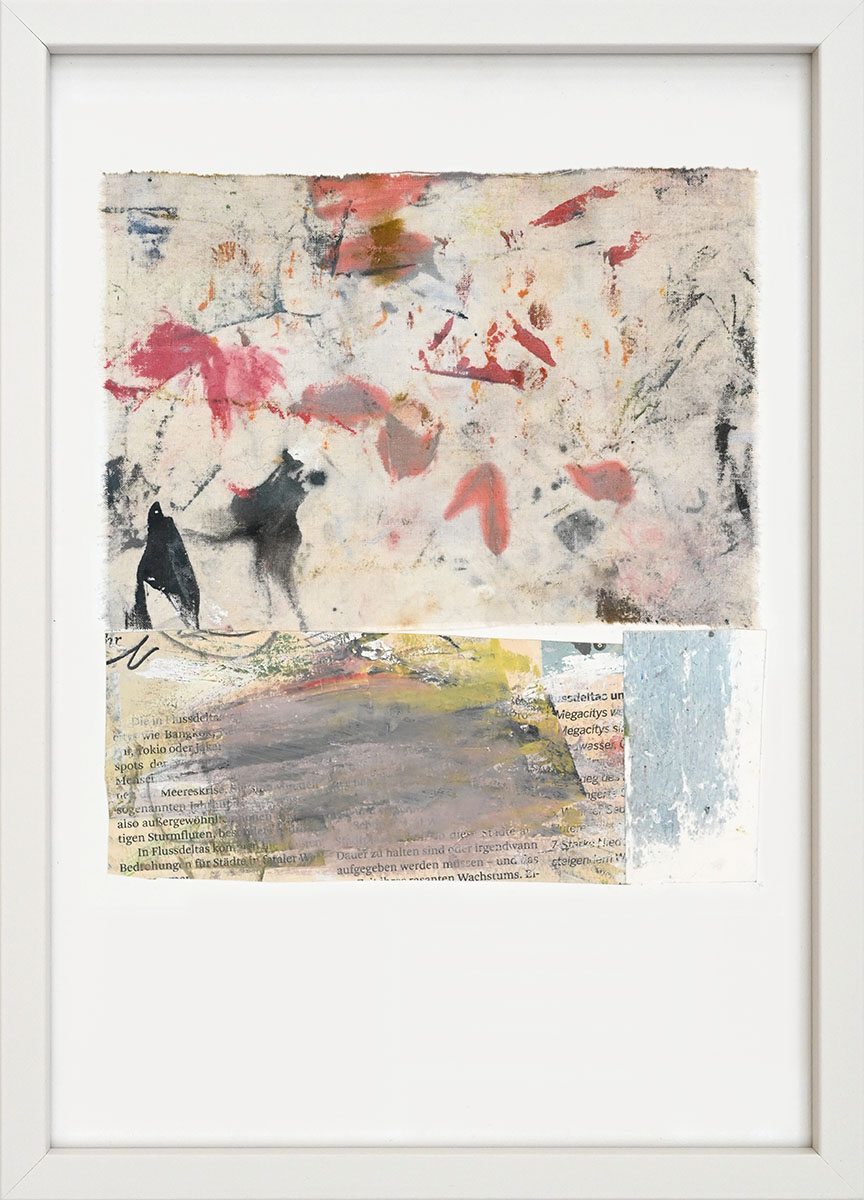 Aufräumen 1, 202319 x 18 cm in 29,7 x 42 cmCollage mixed media