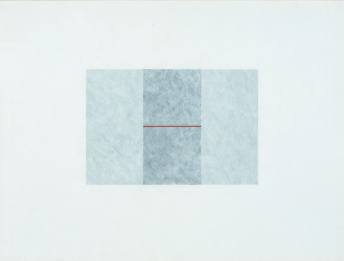 Meditation (Teilung 2), 197665 x 85 cmAcrylic on drawing board