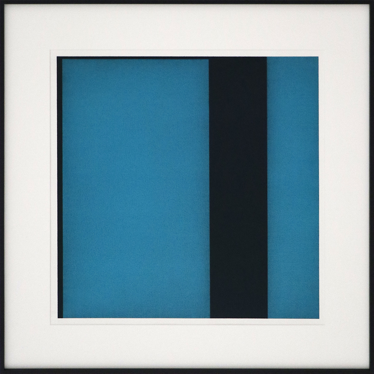 Unbound Turquois, 200150 x 50 cm in 70 x 70 cmAcrylic and charcoal on paper; framed, museum glass