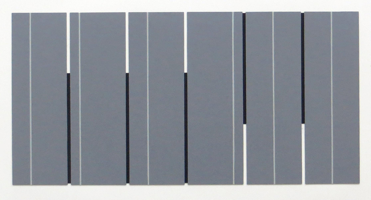 Screen 16, 201528 x 56 cm in 56 x 76 cmCardboard on paper; framed