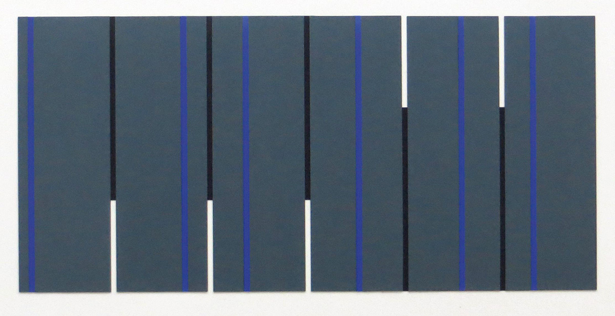 Screen 14, 201528 x 56 cm in 56 x 76 cmCardboard on paper; framed