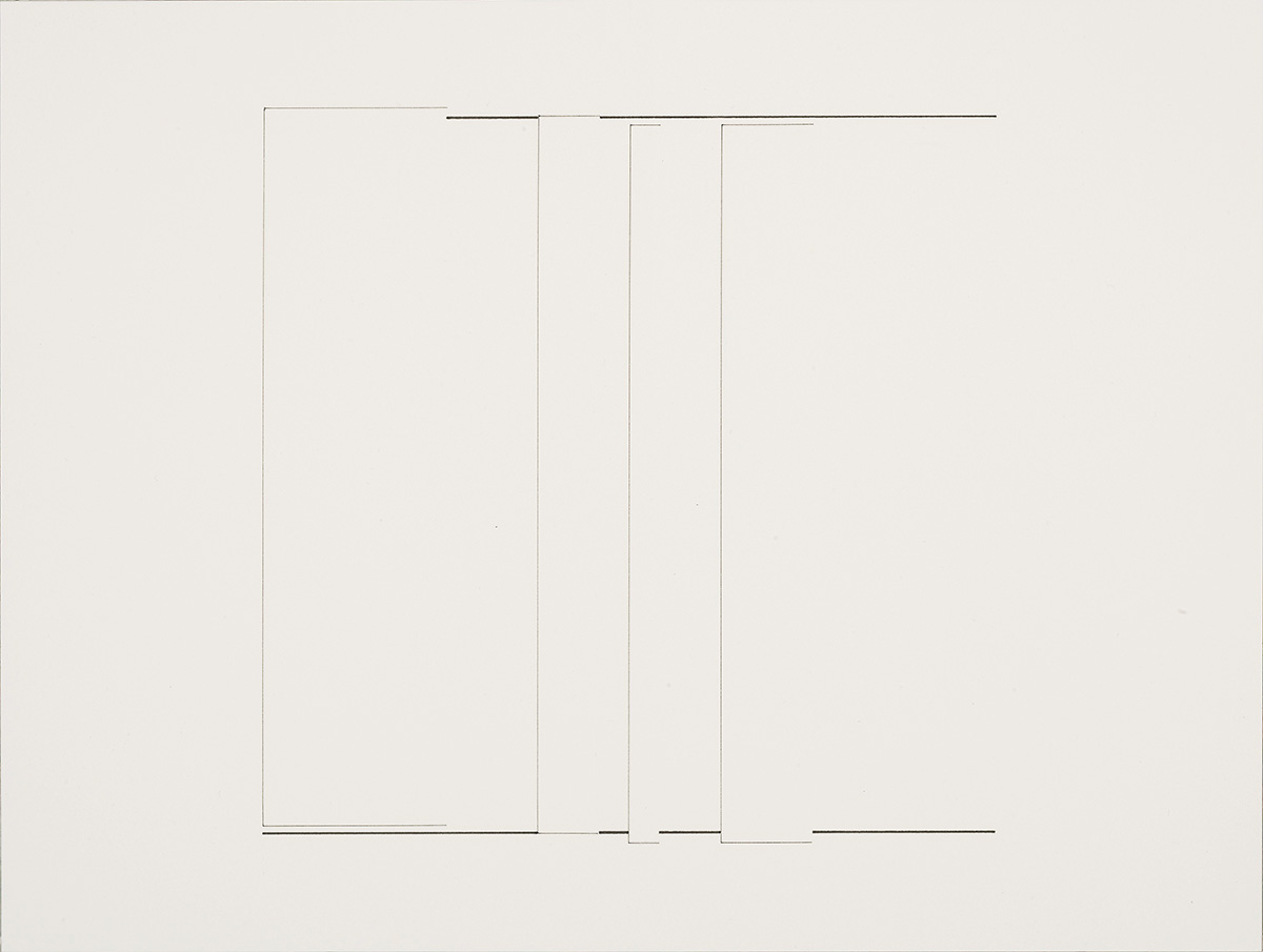 Minus 11, 201131 x 41 cm in 44 x 56 cmPigmenttusche auf Papier; gerahmt