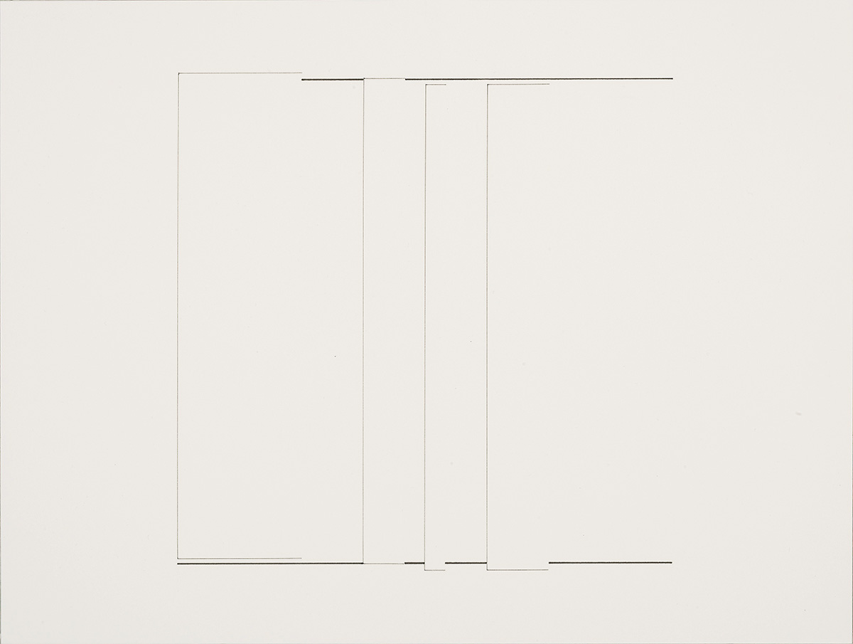 Minus 11, 201131 x 41 cm in 44 x 56 cmPigmenttusche auf Papier; gerahmt