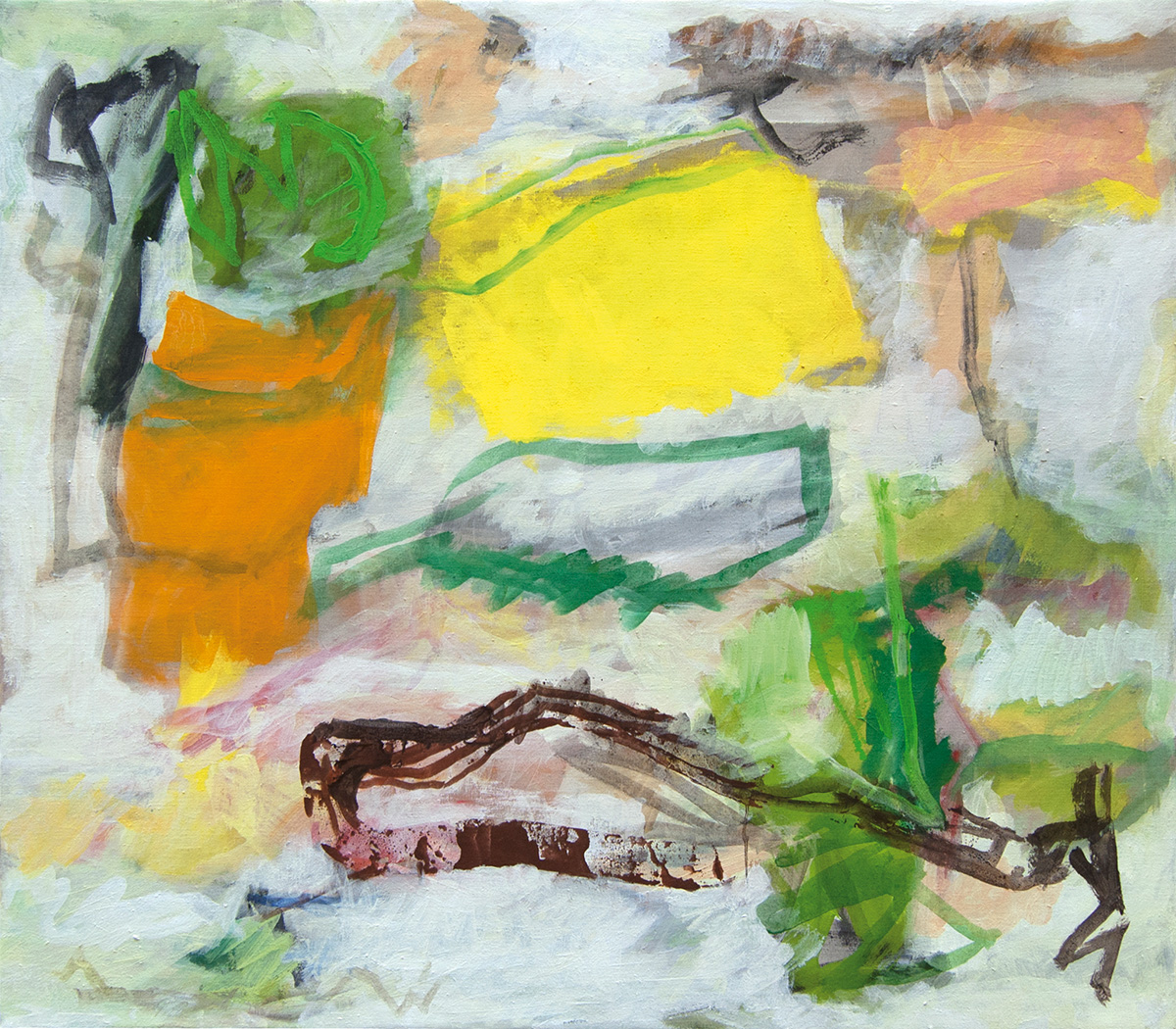 L09 (Winterlandschaft), 201396 x 110 cmAcryl auf Leinwand