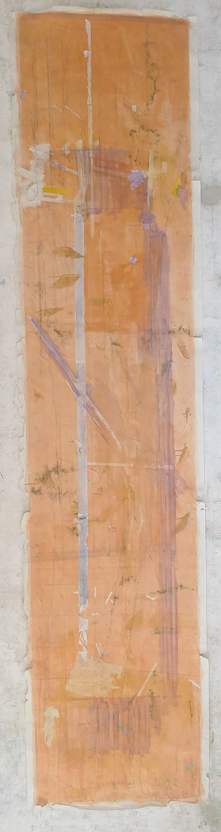 Ohne Titel, 2019505 x 120 cmLeimfarbe auf Papier