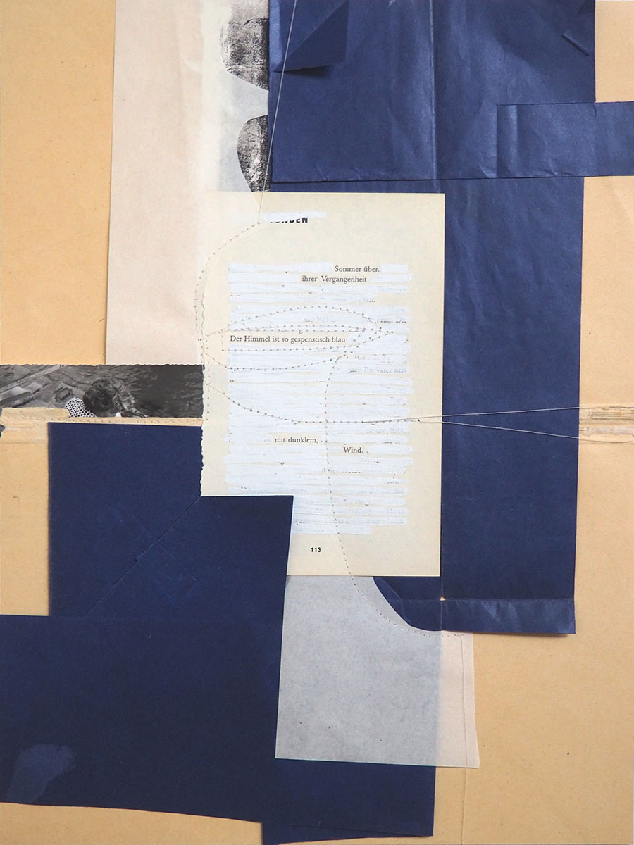 poem 113, 2023gerahmt 40 x 30 cmCollage, Mixed media
