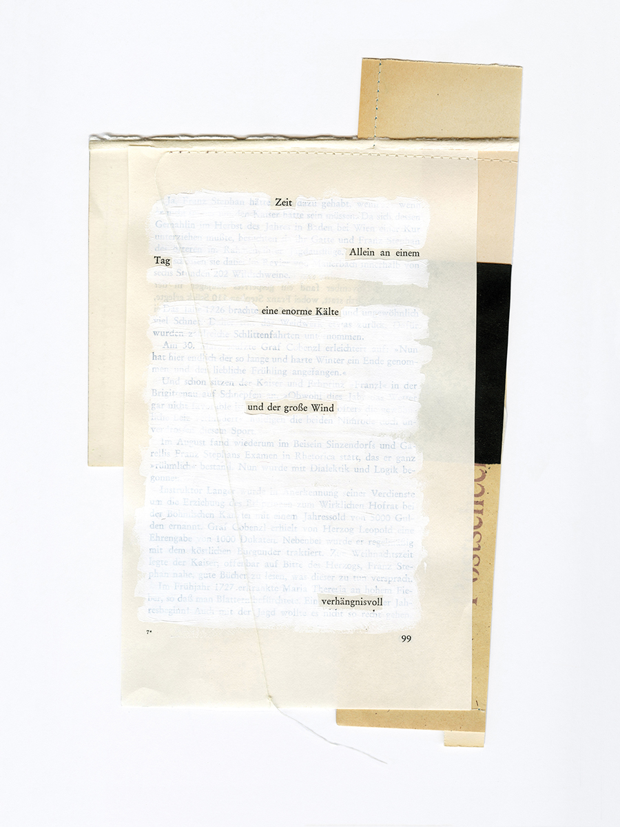 poem 99, 2023gerahmt 40 x 30 cmCollage, Mixed media