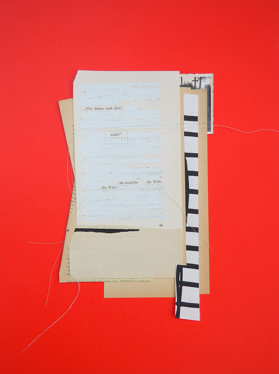 poem 49, 2023gerahmt 40 x 30 cmCollage, Mixed media