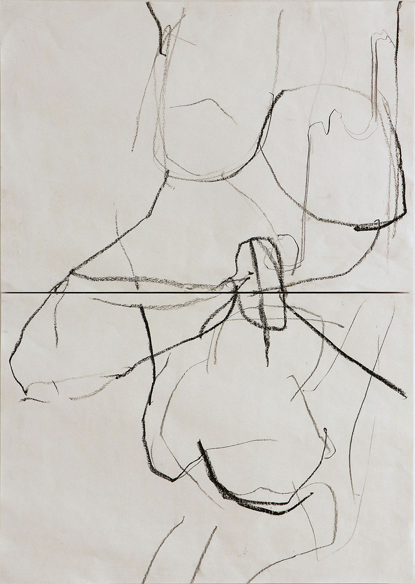 Geben, 2024Diptychon, 2 x 41,3 x 58,7 cmZeichnung auf Papier, auf Holz