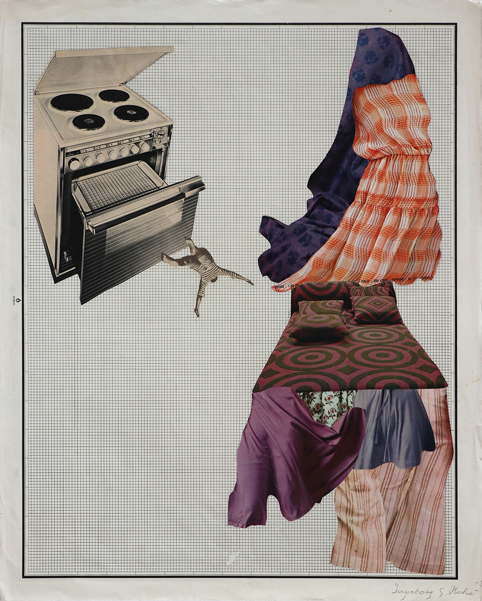 Illuster, 197250 x 39,6 cmCollage auf kariertem Papier