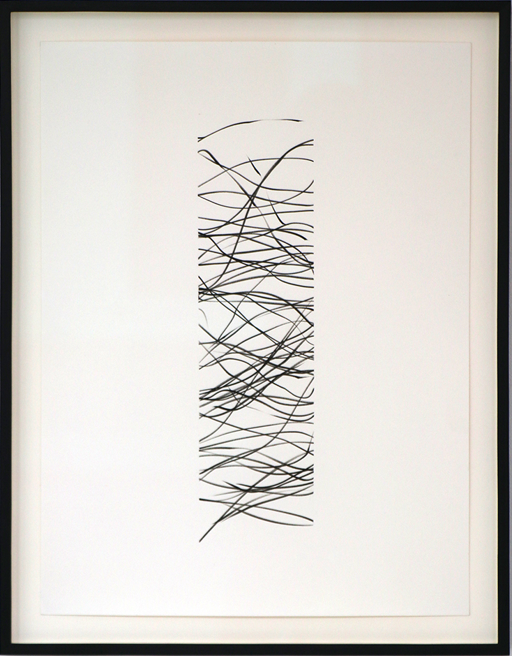 HUSH 14, 200830 x 8 cm auf 40 x 30 cm in 42,5 x 35,5 cmTusche auf Papier, gerahmt