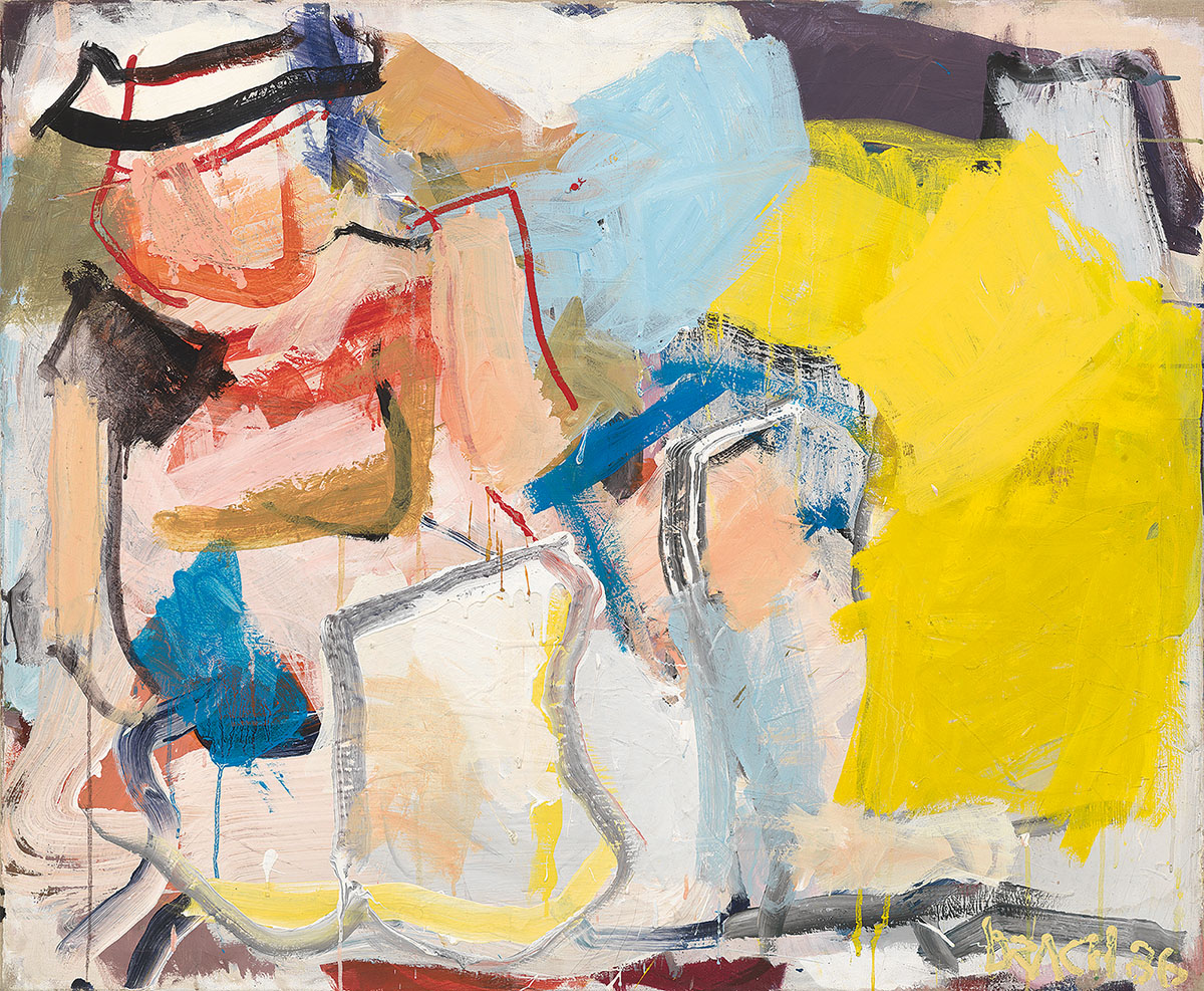 Verschobene Figur, 198695 x 115 cmacrylic on canvas