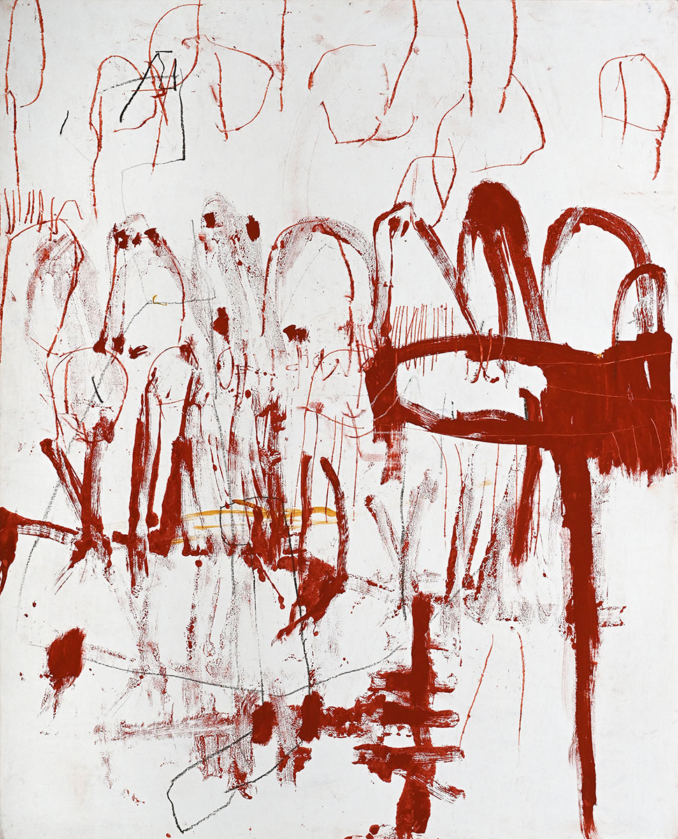 Der nächste Sommer, 2025117 x 97 x 4 cmMixed media on paper, on plywood