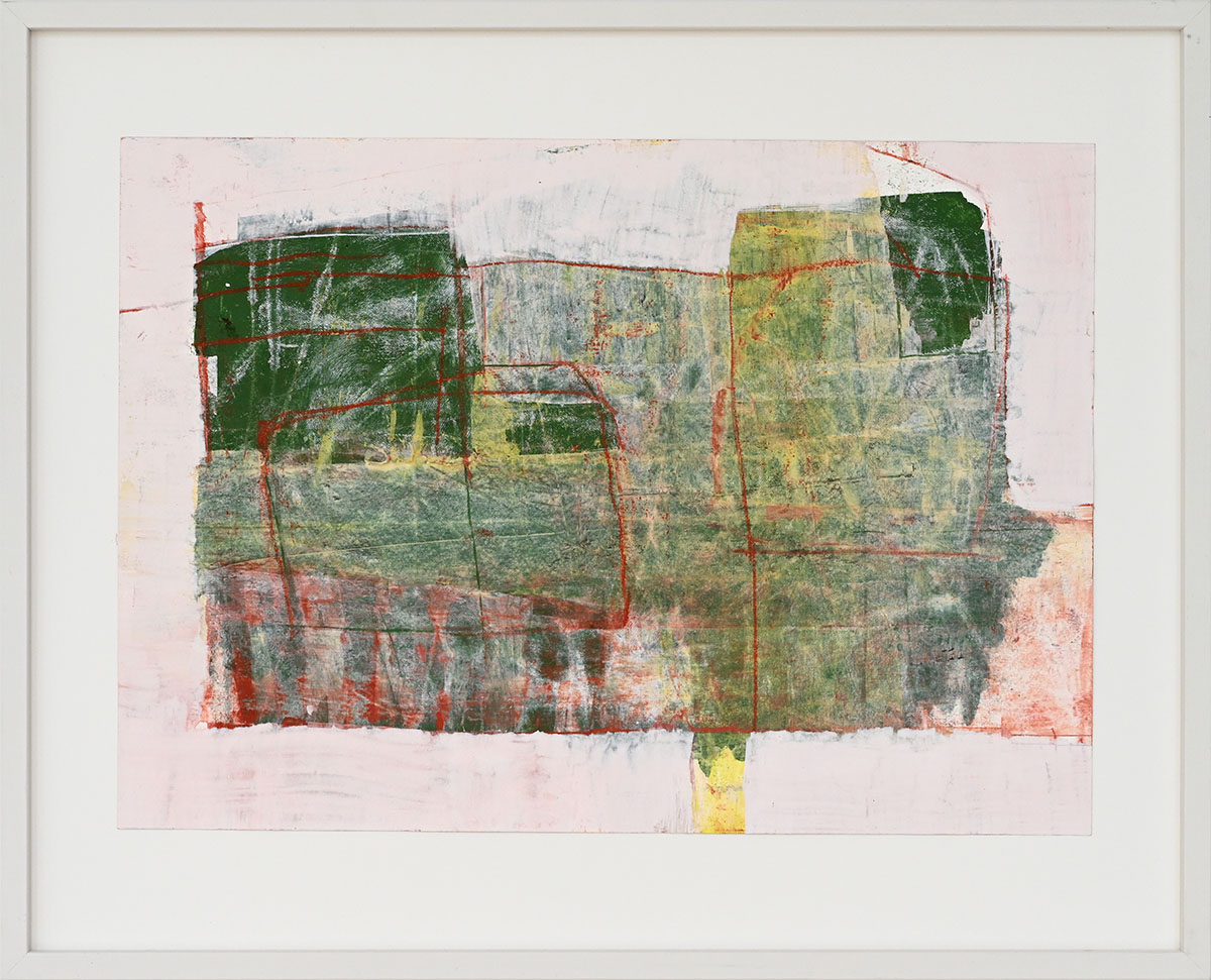 Verortung des Nachmittages, 202529,7 x 42 cm framed in 40 x 50 cmmixed media on paper