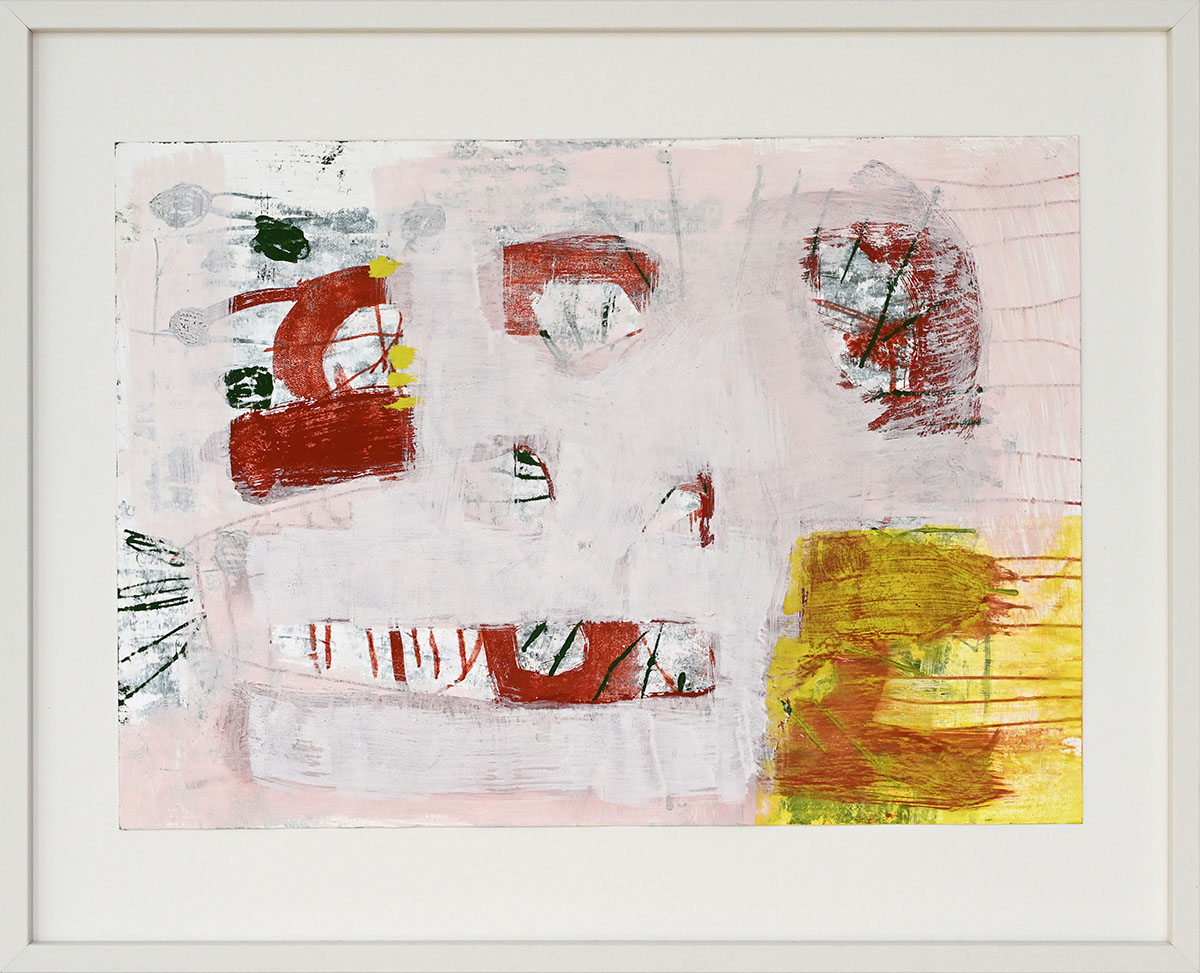 Verortung des Lichts, 202529,7 x 42 cm framed in 40 x 50 cmmixed media on paper