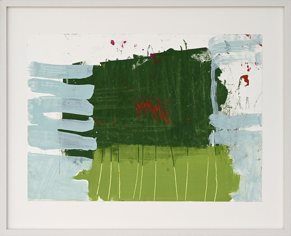 Sommerzeit, 202529,7 x 42 cm framed in 40 x 50 cmMischtechnik auf Papier