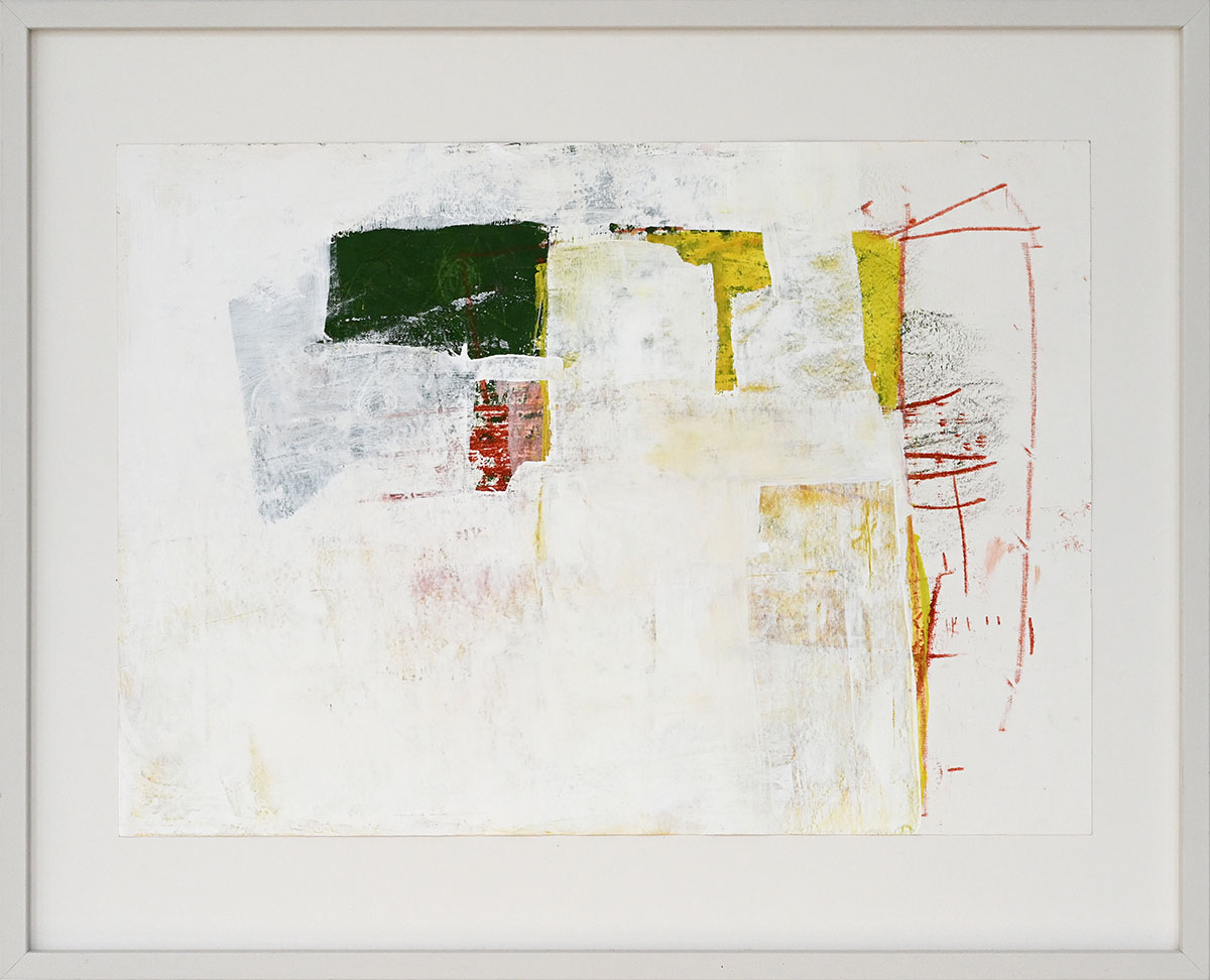 Guter Morgen, 202529,7 x 42 cm framed in 40 x 50 cmMischtechnik auf Papier