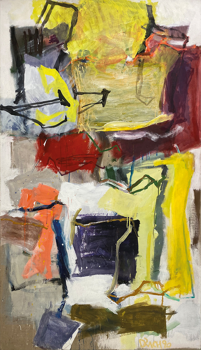 Ohne Titel, 1990200 x 110 cmAcryl auf Leinwand